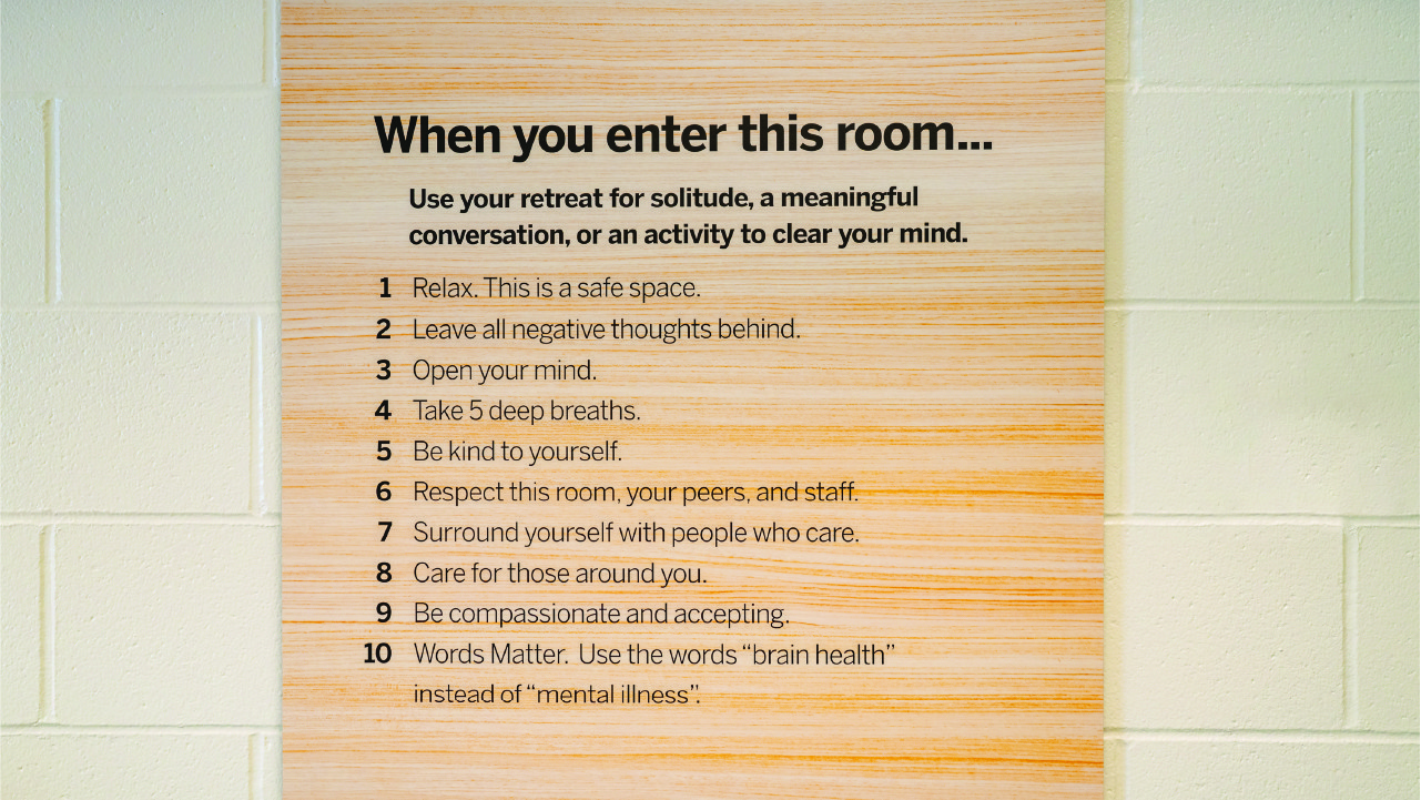Brain Health Retreat Room